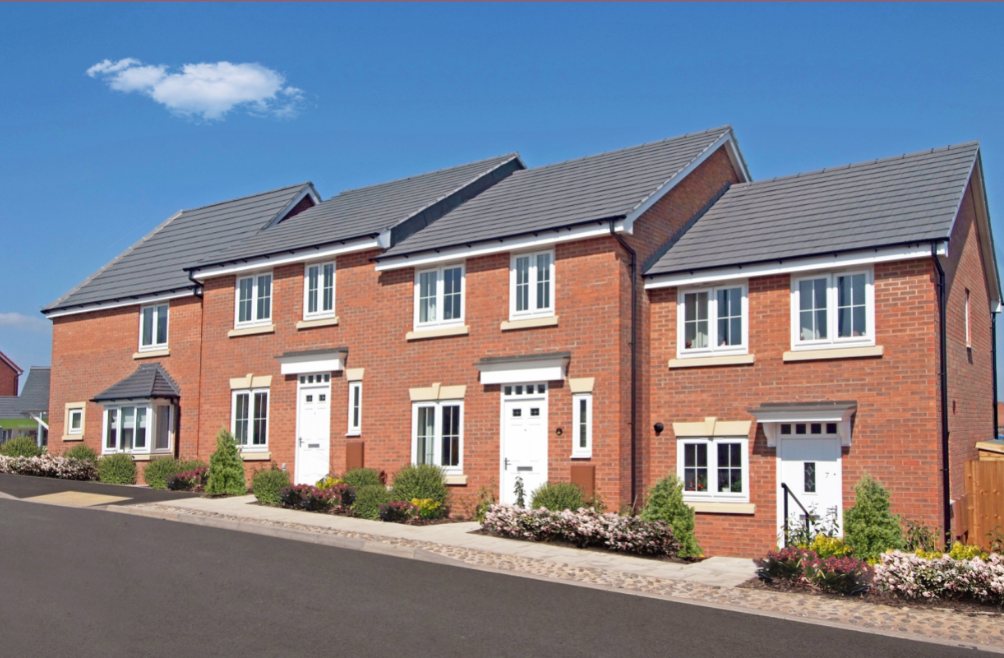 Modern newly built brick homes